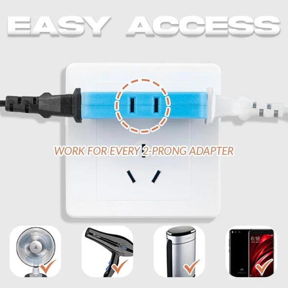 (š„2024Last Day Promotion - 49% off)2024-180 Degrees Rotatable Socket Converter